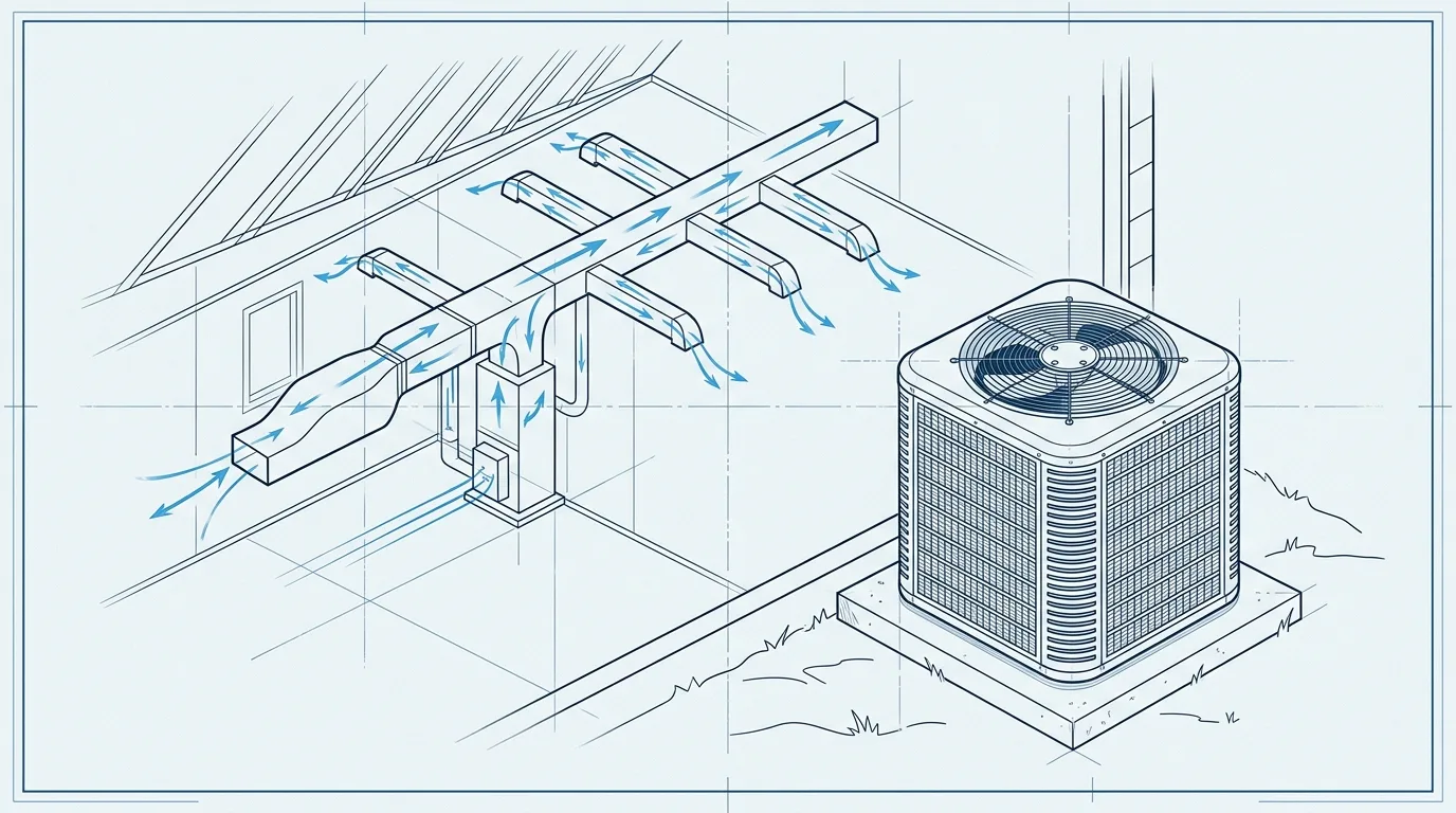 Rancho Cordova HVAC service area and system planning illustration