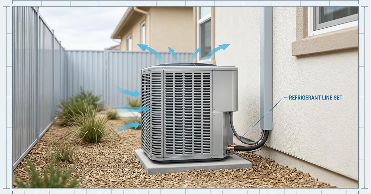 HVAC technician servicing an air conditioning unit in Sacramento, California